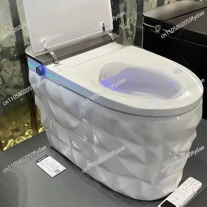 Ceramic Smart Toilet 300/400mm English Version with Tank Foot Sensor Flush Heated Seat Leak-proof IPX4