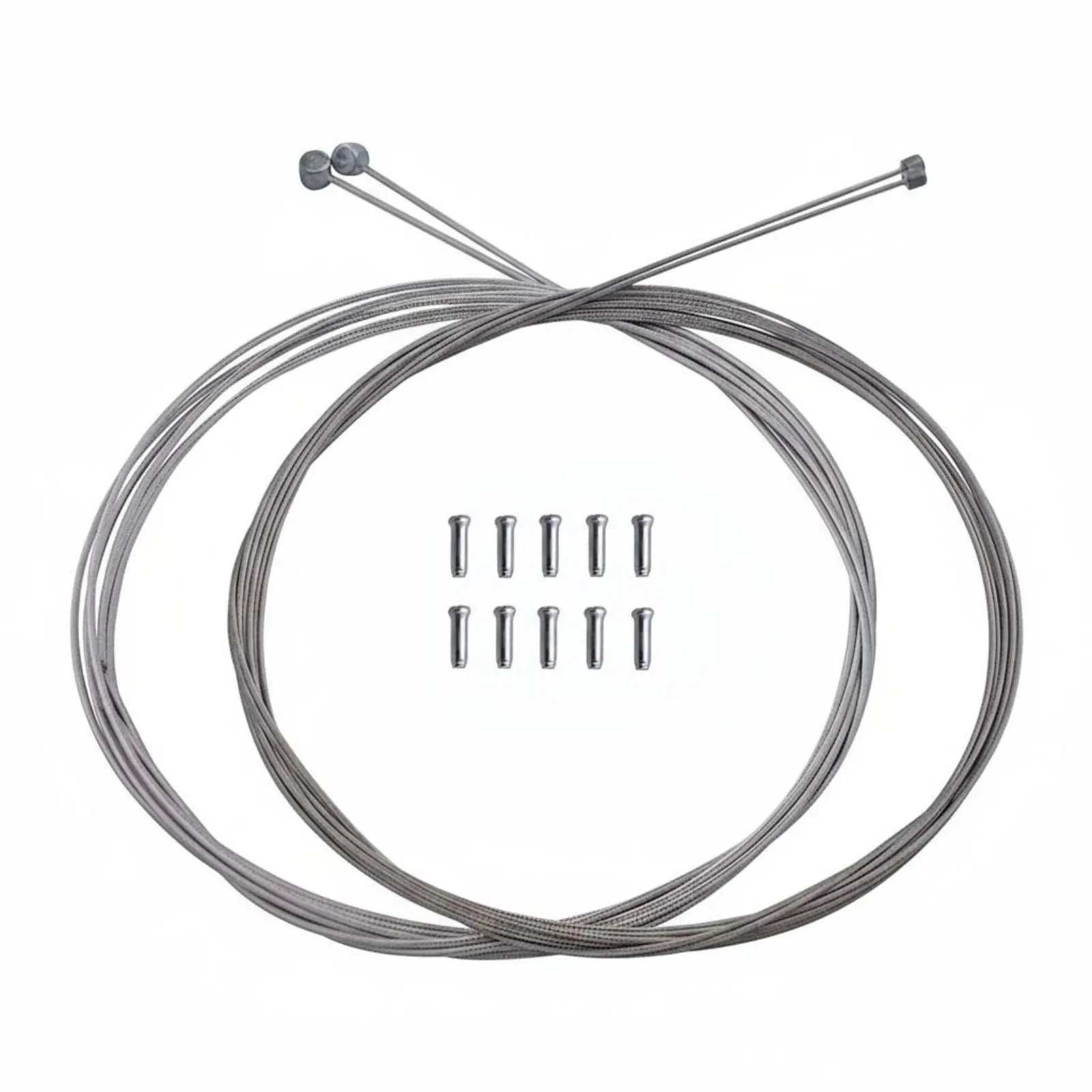 

Bike Brake Gear Selector Inner Wire Kit Rust Resistant Bike Brake and Gear Selector Wire Kit Universal Cycle Drive Line Set