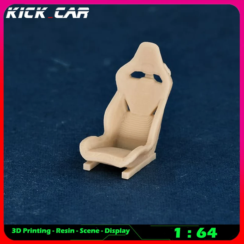 Kickcar-modelo de asientos de carreras Diorama, resina sin colorear, herramientas de reparación de escena de garaje, decoración, Escena de