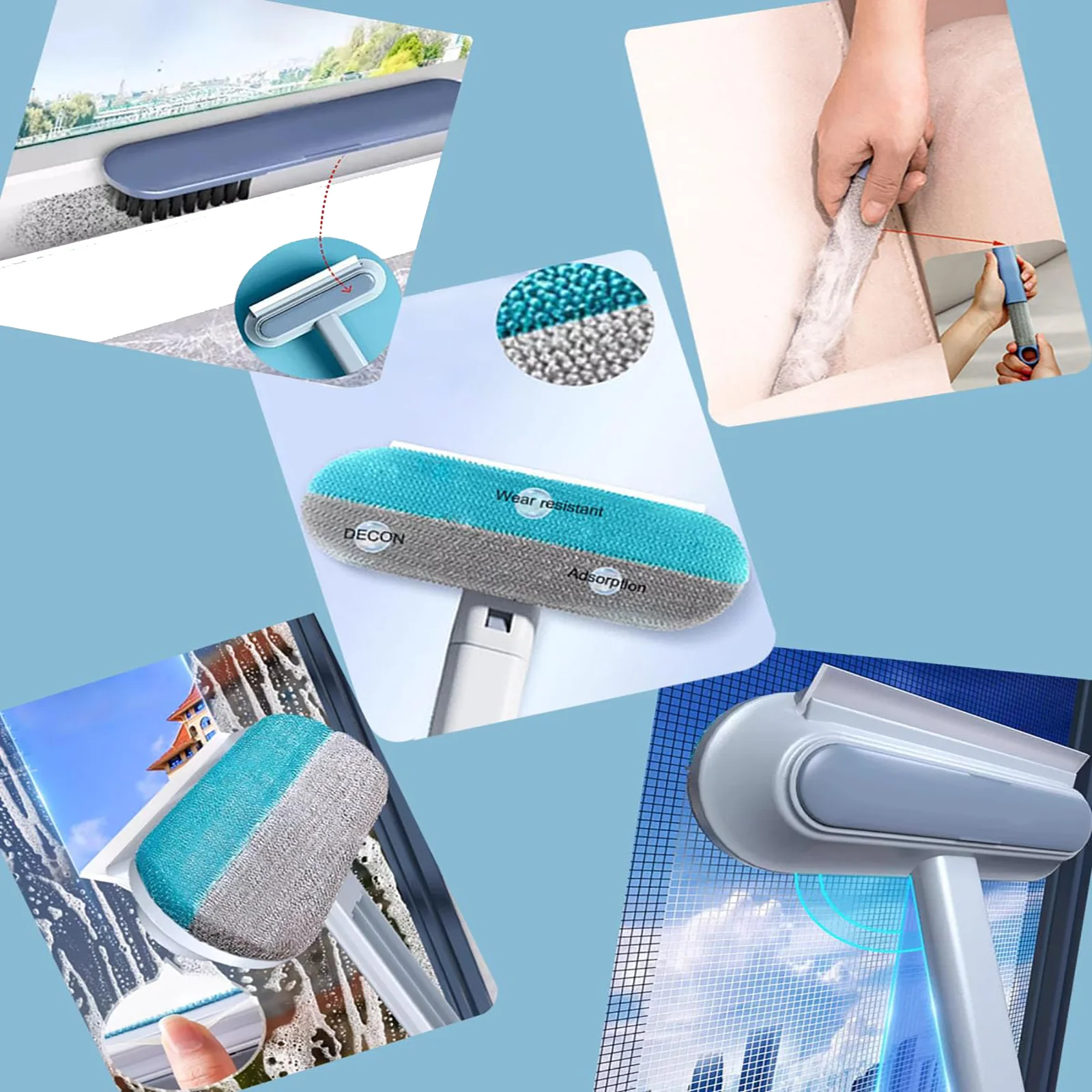 1pc Pet Shaver Cleaning Brush Mesh Window Cleaning Tool Suitable for Sofa Carpet Hair Remover Carpet Bed Hair Screen Window Wet