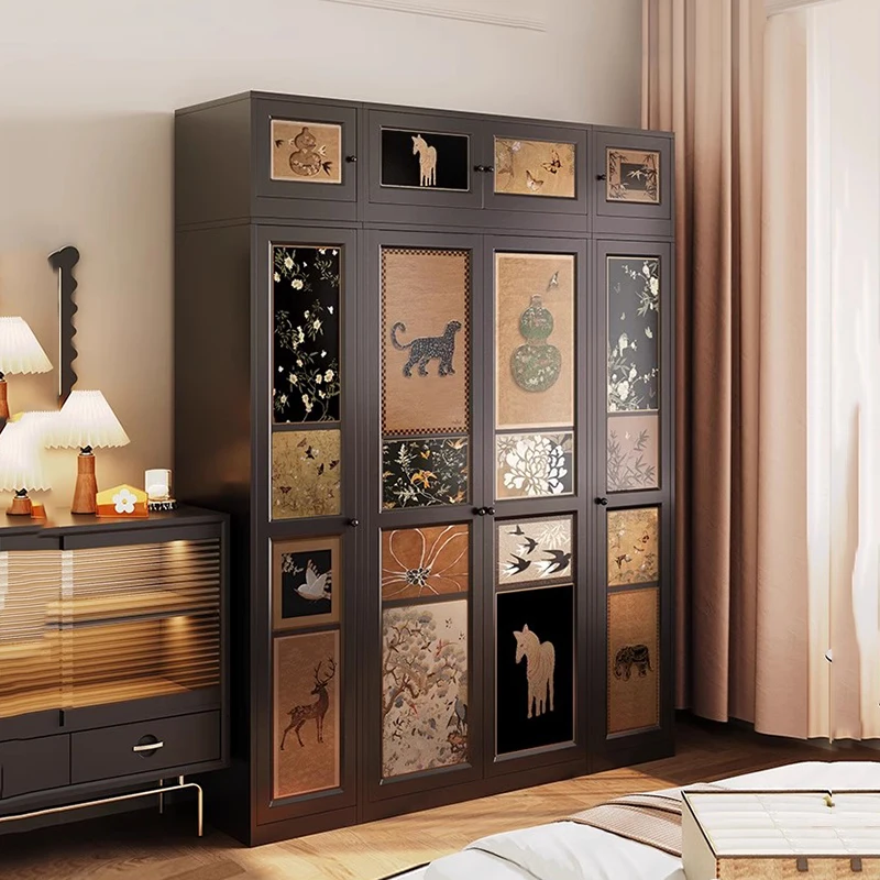 Jewelry Storage Clothes Closet Simple Nordic Minimalist Wooden Wearable Wardrobe Modern Makeup Cabinet Armario Home Furniture
