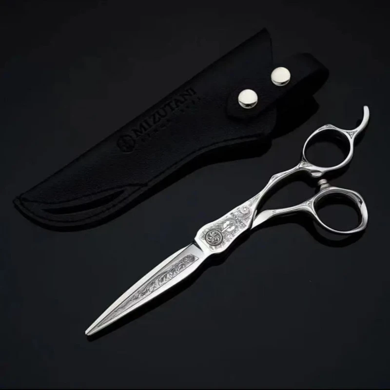 barber Scissors  6.0- inch gold scissors VG10 material Hair cutting machine professional hairdressing scissors