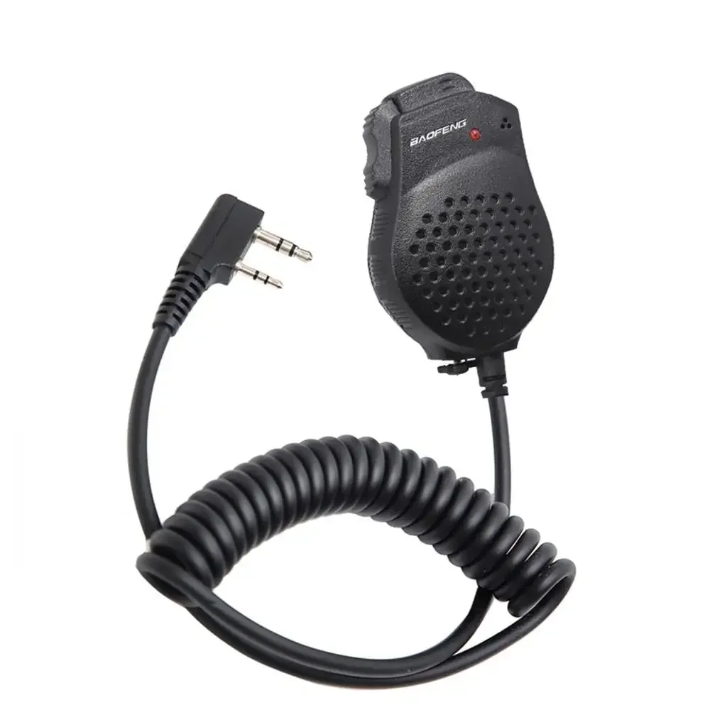 Baofeng UV-82 Dual PTT Speaker Mic Microphone 2 Pin K Plug For Baofeng UV-8D UV 82 UV82 Portable Radio Walkie Talkie BF-UV82