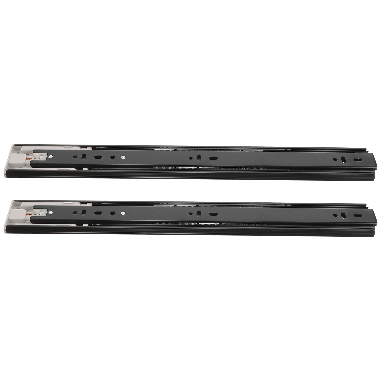 

1 Pair 16 Inch Full Extension Drawer Slides Thickened Three-Folding Guide Rail Soft Close Buffer Damping Rebound Style Drawer
