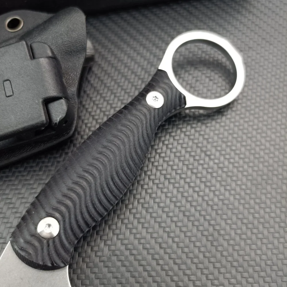 BK EDC سكين شفرة مثبتة مع K غمد التكتيكية التخييم بقاء أداة محمولة القتال الدفاع عن النفس الإنقاذ سكين متعدد الوظائف #5