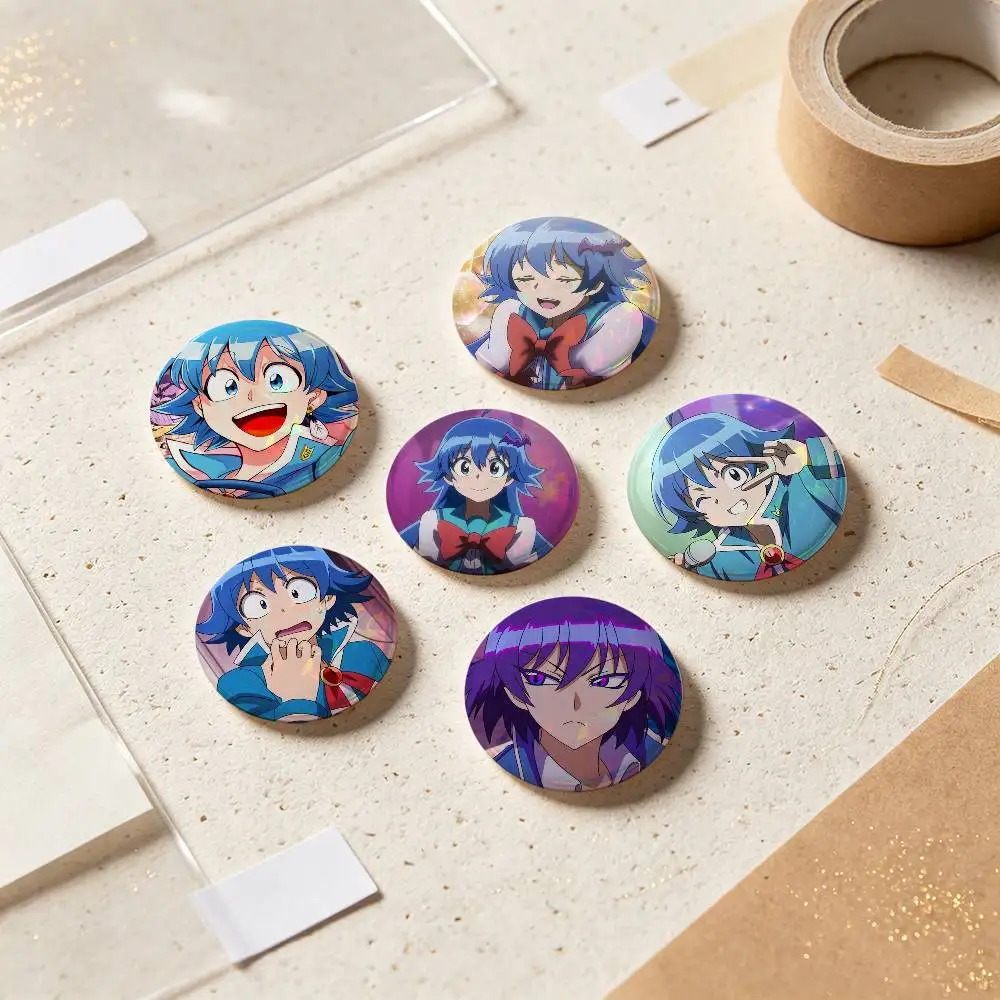 Iruma Suzuki Anime Figure Badges Button Round Creative Pin Brooch Badge Bag Decor Accessories Fans Collect Friends Gifts