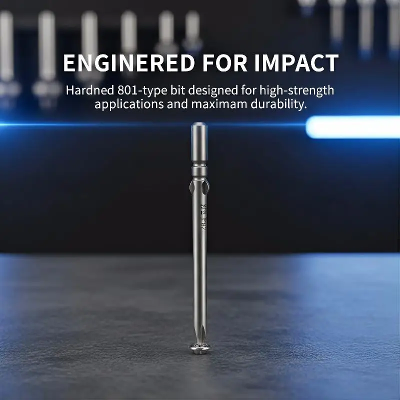 3PCS S2 Alloy 60mm Electric Screwdriver Bits Multiple Sizes High Strength for Auto and Home Improvement