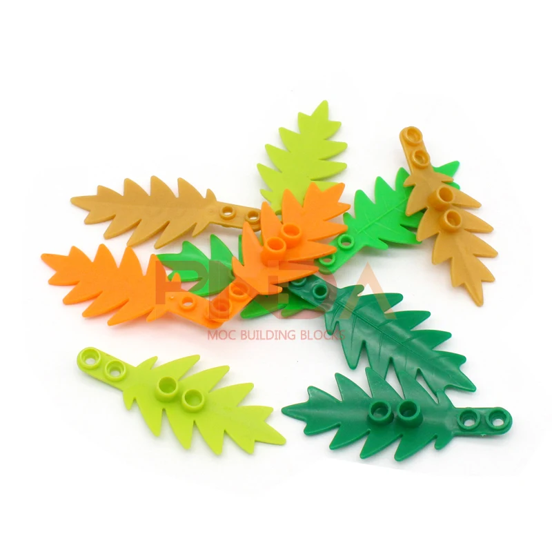 20pcs Moc Garden DIY 6148 Plant Tree Palm Leaf Small 8x3 Enlighten Building Blocks Bricks Compatible with Assembles Particles