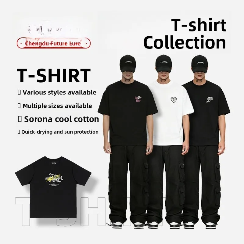 creative-fishing-print-unisex-cotton-short-sleeve-t-shirt-loose-fit-summer-outdoor-activity-upf50-sun-protection-fishing-gear
