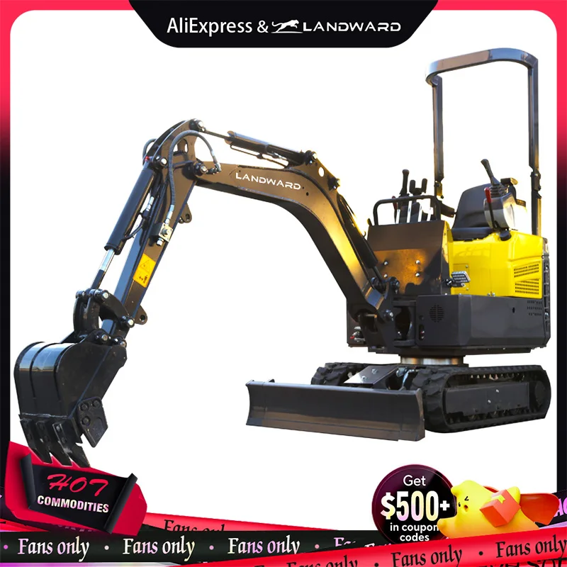 High Quality Mini Digger 1.5 Ton Small Excavator 1.2 Ton China Crawler Orchard Drainage Ditch Digging Tool Euro 5 EPA Customized