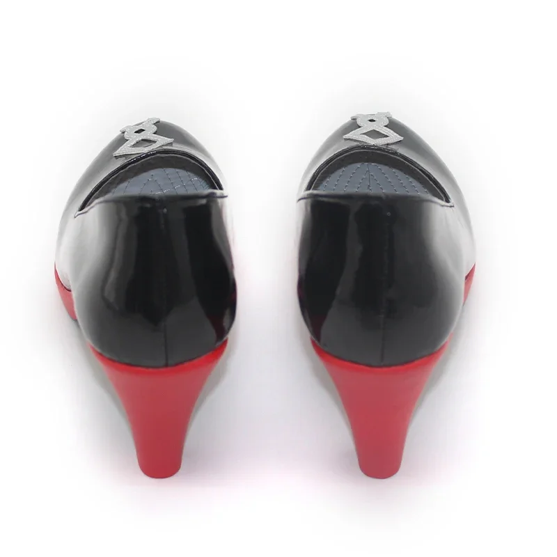 Vtuber EN Nerissa Ravencroft Cosplay Shoes PU Leather Shoes Halloween Carnival Boots Cosplay Prop Custom Made