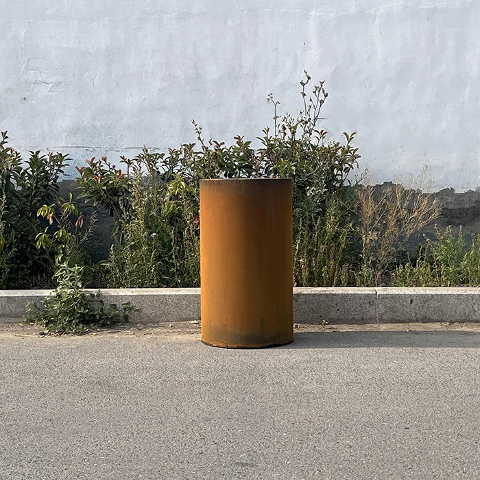 Wholesale Corten Steel Flower Planter Pots Home and Garden Application