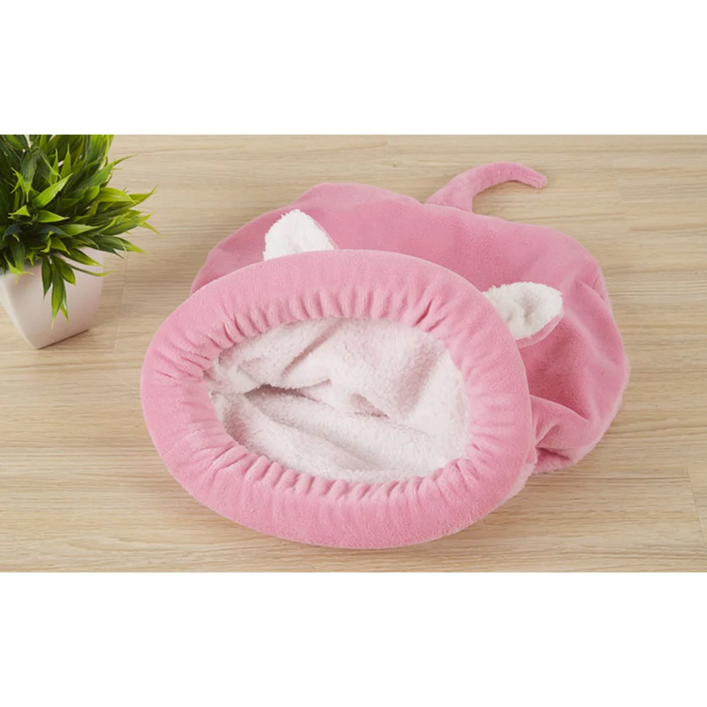 

Pet Sleeping Bag Cozy Warm Dog Cat House Size L Pink Soft Bed Cushion Kennels Small Dogs Cats Pet Sleeping Bag