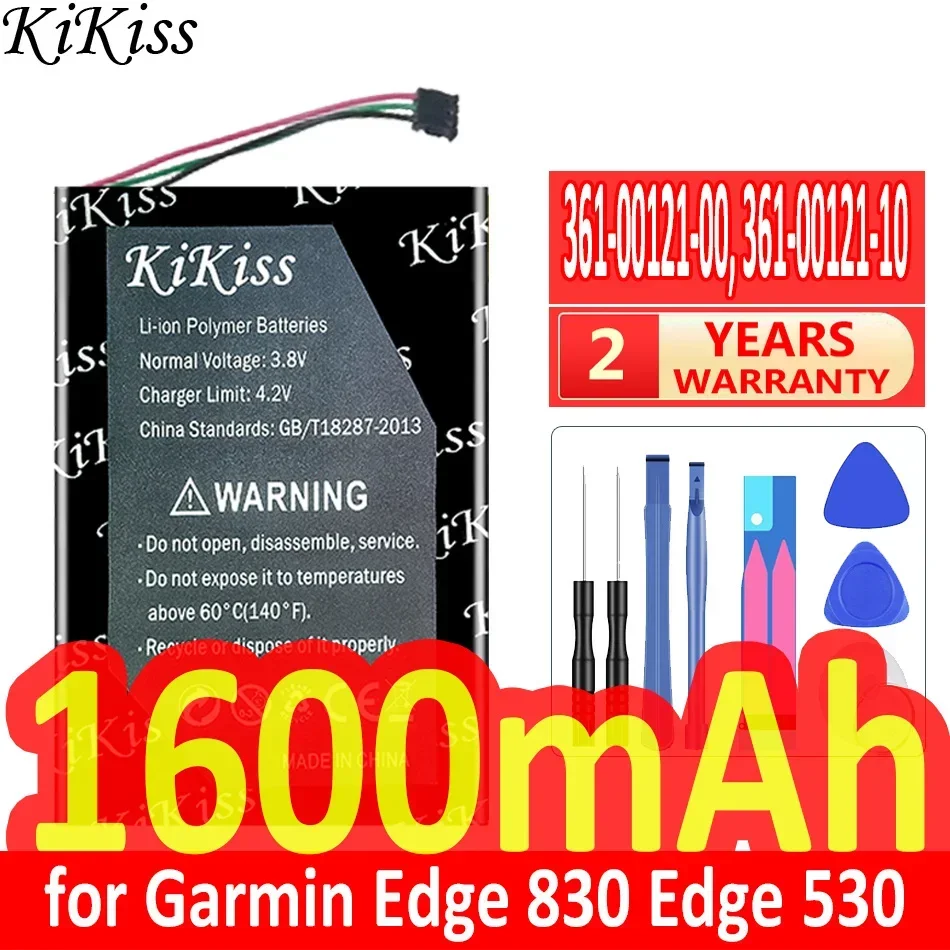 KiKiss Battery 1600mAh 361-00121-00 361-00121-10 (463450) for Garmin Edge 830 530 GPS Repair