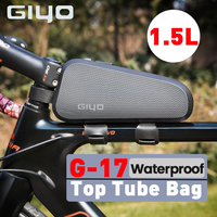 GIYO Waterproof Bicycle Top Tube Bag MTB Road Bike Front Frame 1.5L Large Capacity Cycling Bag Bike Phone Tools Package Pouch