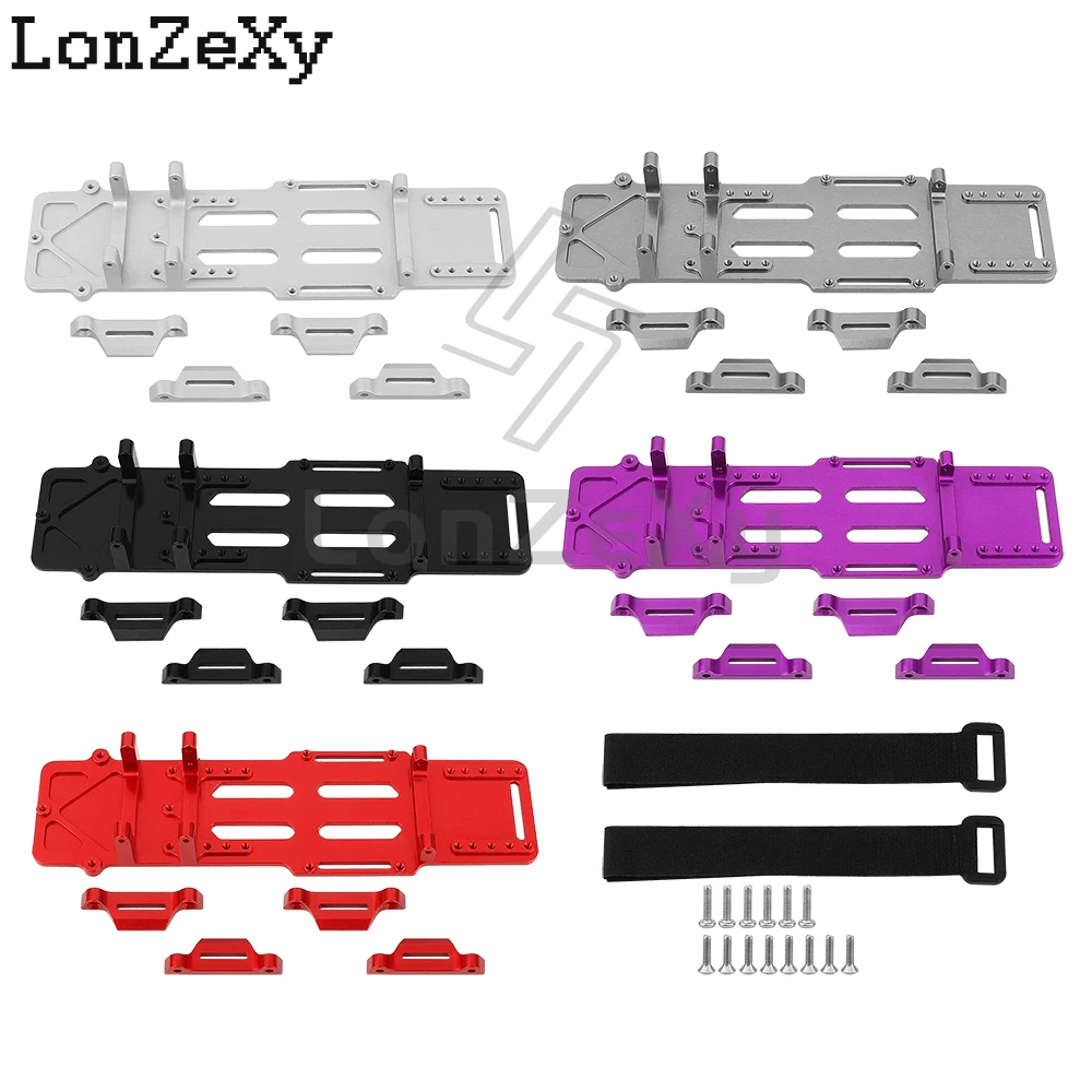 Aluminum Alloy Battery Holder /ESC /RECEIVER Bracket  For LOSI 1/18 Mini LMT 4X4 Brushed Monster Truck Metal Upgarded RC Parts