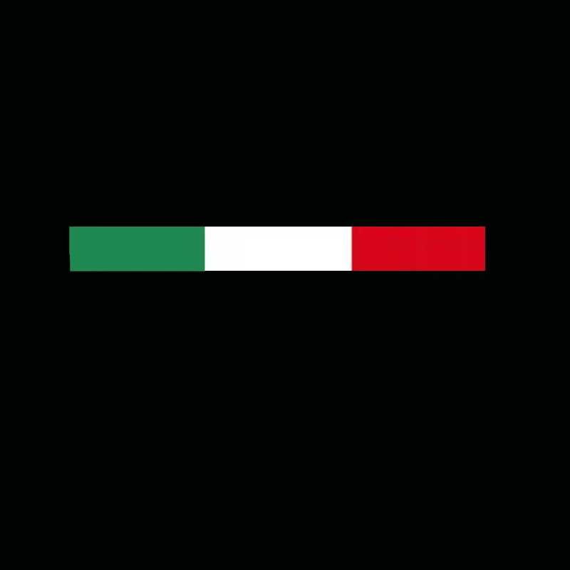 Italian Flag Car Rear Bumper Sticker Decal For Fiat 500 Abarth 595 695