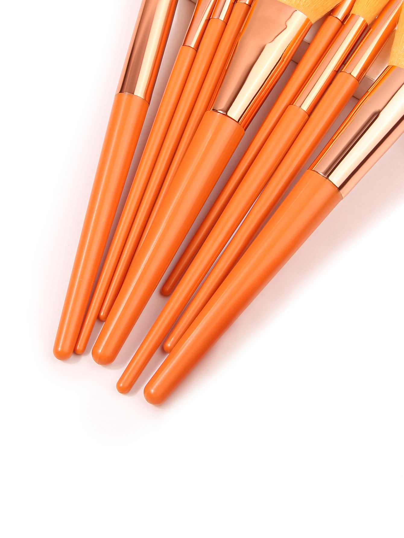 Set di pennelli per trucco arancione di alta qualità set di pennelli plus secchio portaoggetti coperchio antipolvere impermeabile kit per trucco multiuso portatile