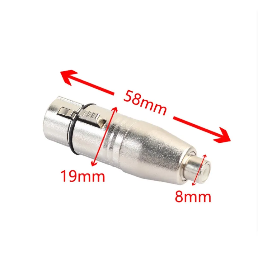 2Pcs XLR to RCA Adapter, RCA Female to XLR Female Adapter Jack Plug Adapter