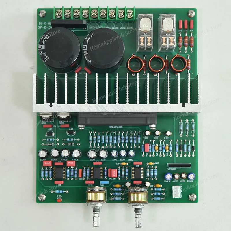 Debug-free 2.1 Subwoofer STK433-270 Thick Film 3X60W Fever Power Amplifier DIY Finished Board, Three Channels