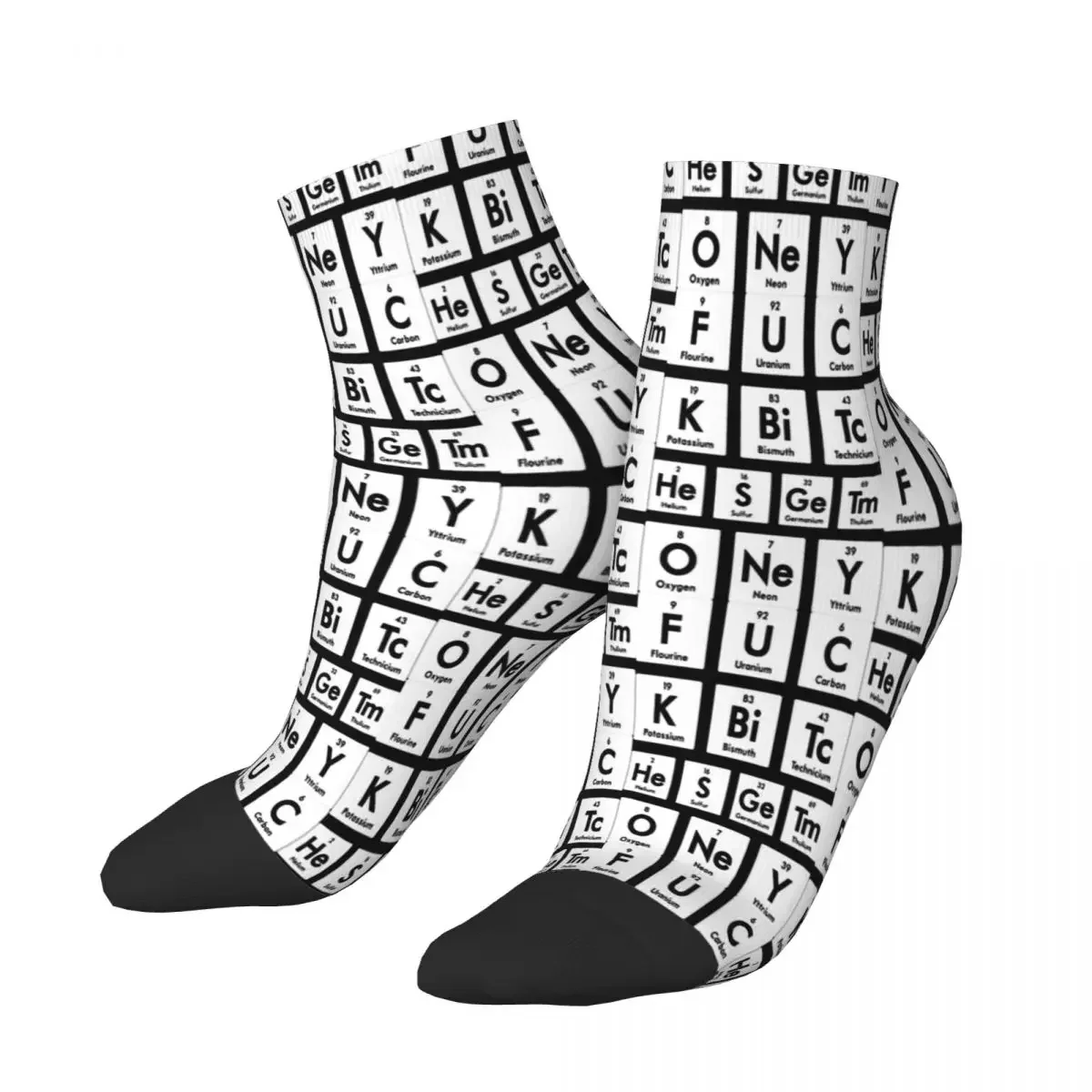 Chemistry Chemist Science Scientist Periodic Table Joke Elements Gift Ankle Socks Male Mens Women Autumn Stockings Hip Hop