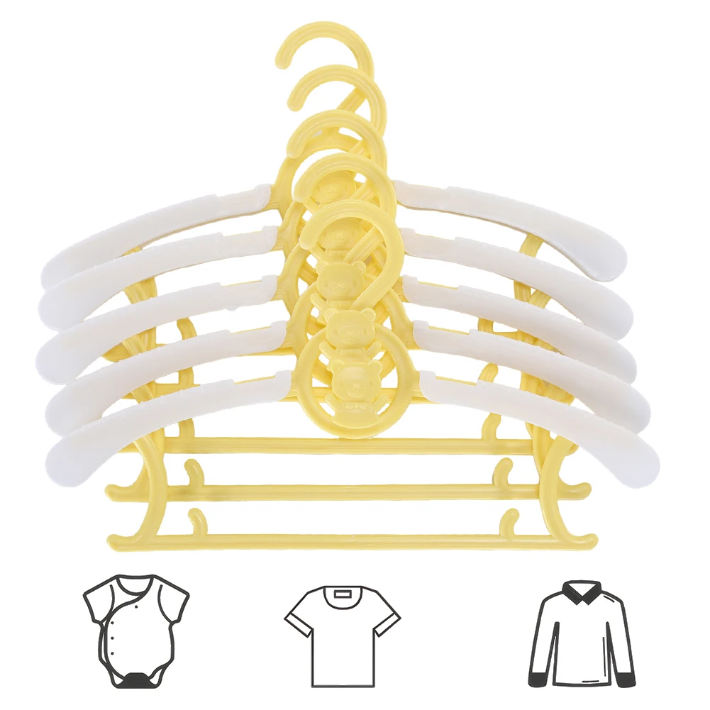 10Pcs Space Saving Kids Clothes Hanger Infant Pants Hanger Children Coat Hanger for Girl  Toddler Kids