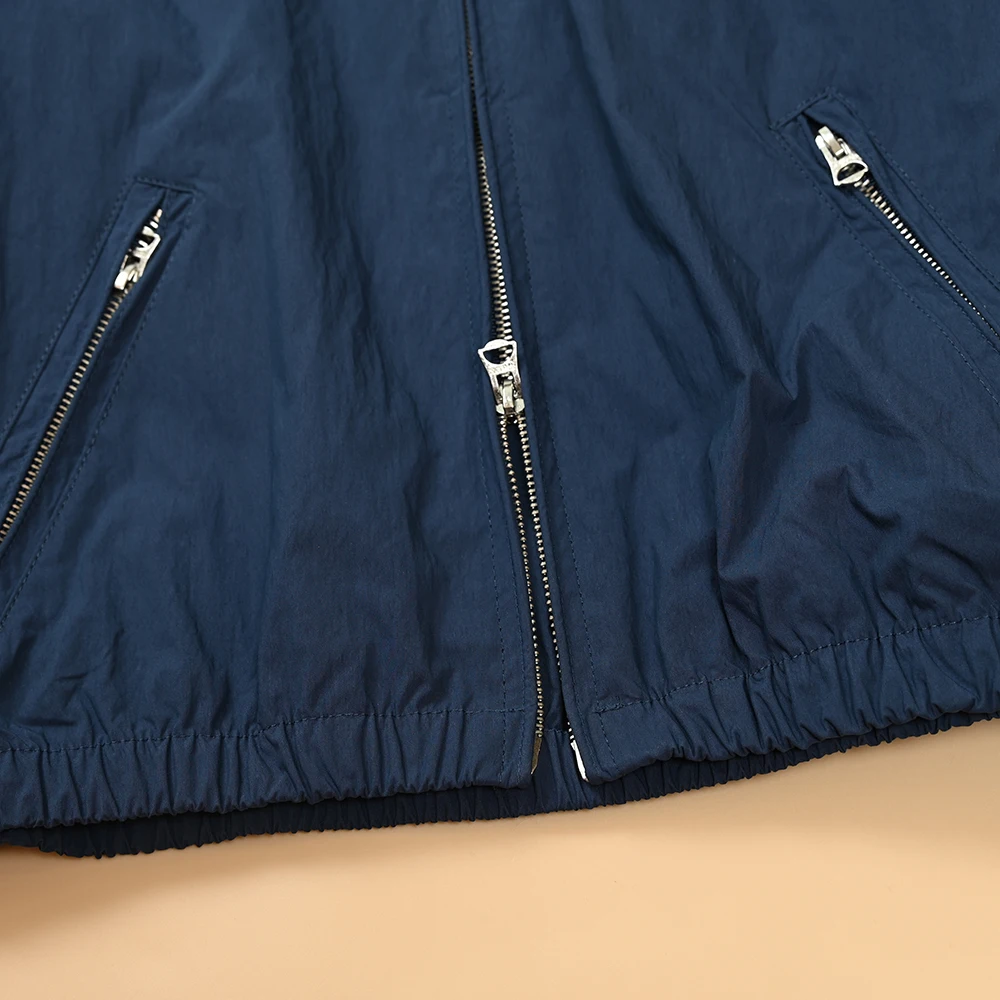 Elegant Embroidered Hooded Zipper Waterproof Jacket Women's Classic Stylish Autumn New Arrival Commute Style Loose Fit Coat