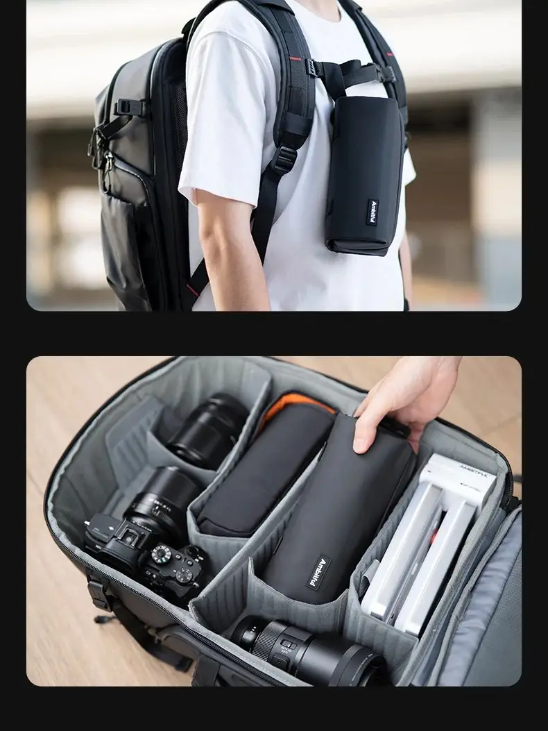 Ambitful Zoom P1 sac pour appareil photo Portable pour DJI Pocket 3 GODOX Osmo 360 X5 X4 Ace Pro 2 GoPro sac de rangement de voyage étanche