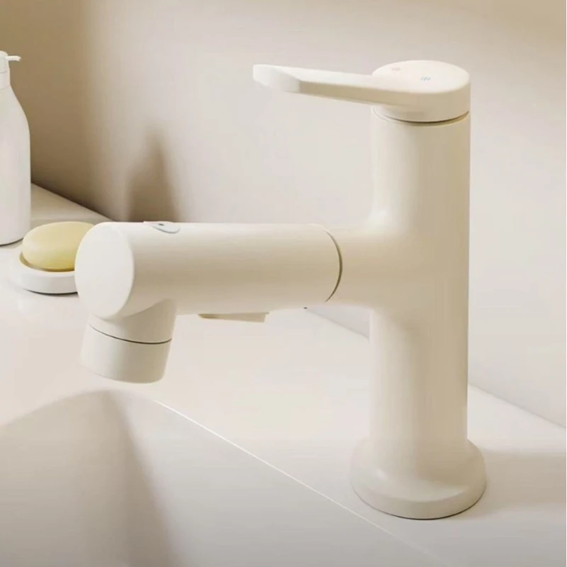 Hot Cold Water Household Basin Faucet Corrosion-resistant Easy Clean Thickened Convenient Use Faucets Durable Bathroom Fixture