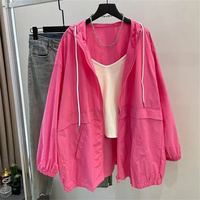 Summer New Fashion Women's Jacket Beach Thin Sunscreen UV Protection Coat 2025 Female Long Sleeve Hooded Jackets Outerwear Tops