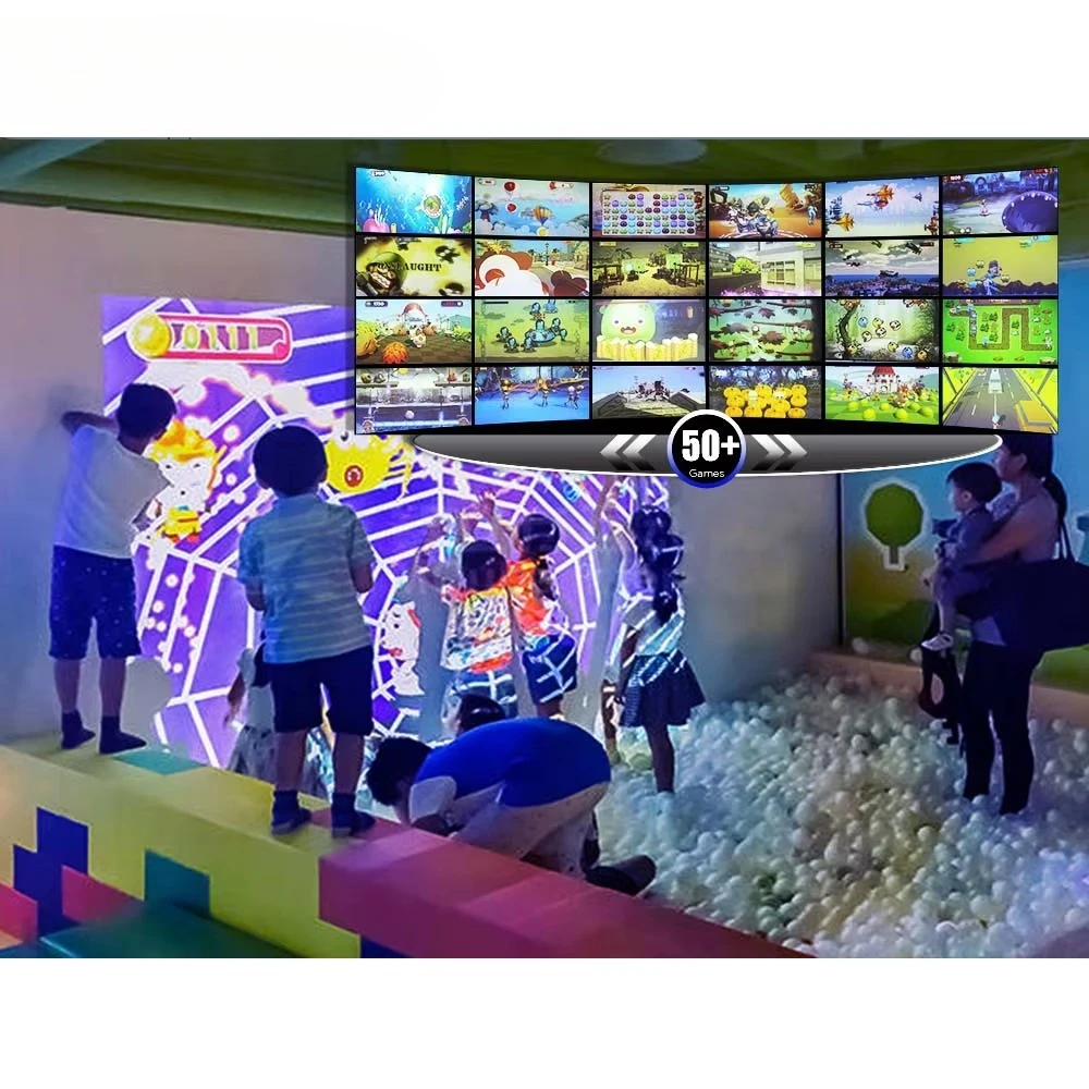 2022 New Arrival Advertising Equipment All in One AR Interactive Projection Game Machine for Kids Amusement Park