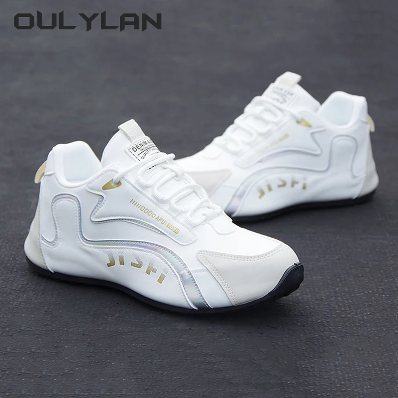 NEW Fashion Men Sneakers Leather Face Sports Men\'s Leather Shoes Trendy High-end Travel Shoes Spring Autumn Running Shoes