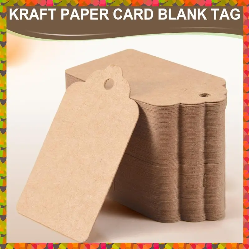 Promotion! Rustic 40Mmx70mm Scalloped Kraft Paper Card,Blank Brown Tag,Wedding Favour,Gift Tag,DIY Tag,Luggage Tag,Price Label -