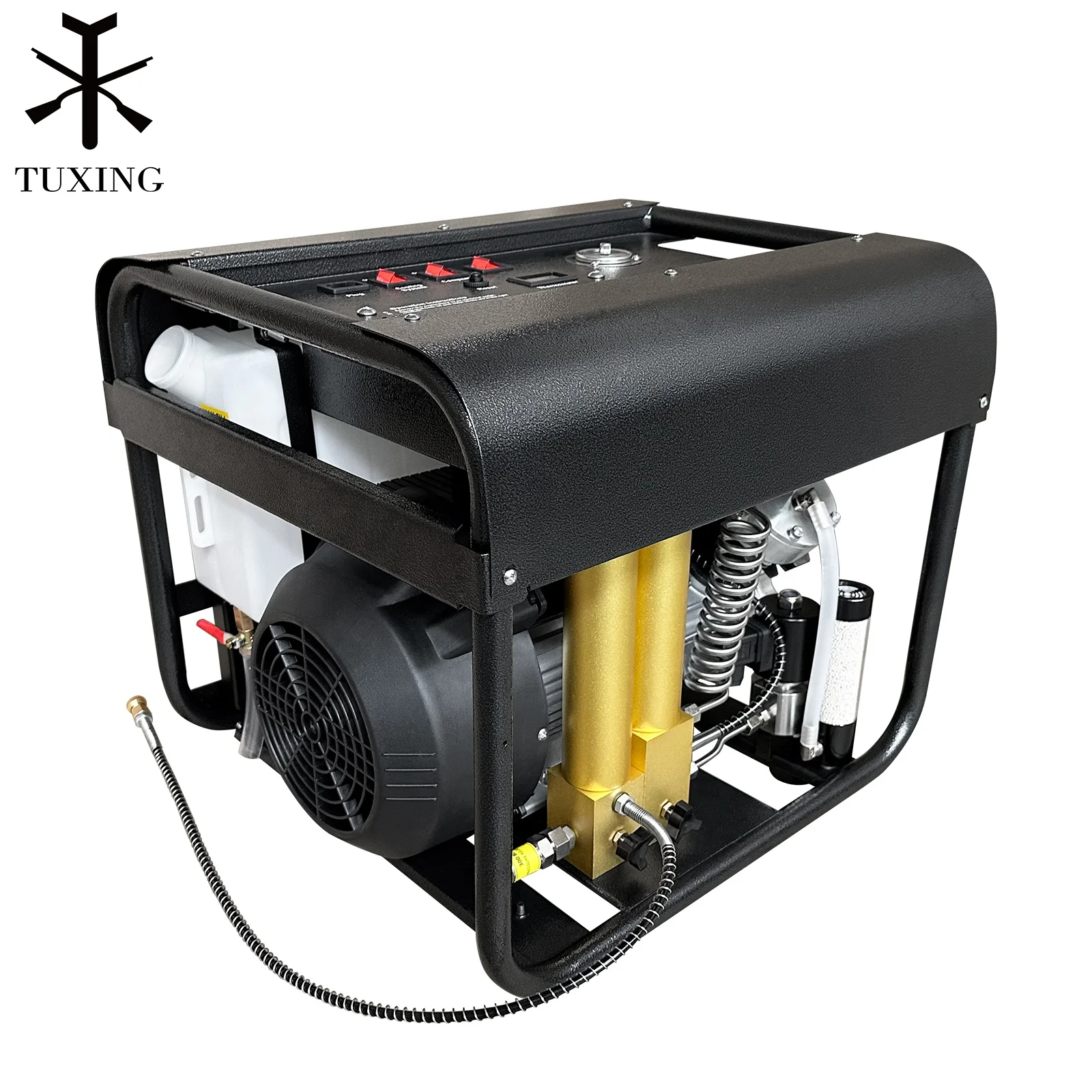 High Pressure 30mpa/4500psi/300bar Auto Purge Stop 110V 220V Double-Cylinder Snorkeling Scuba Diving  Air Compressor