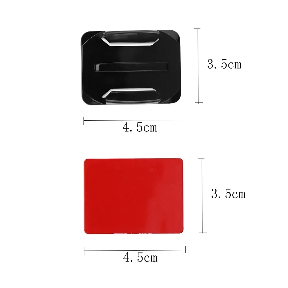 TELESIN Flat Adhesive Mount + Curved Mount Adhesive Camera Base for GoPro Hero 13 12 11 10 Insta360 X4 DJI Action 4 SJCAM Camera