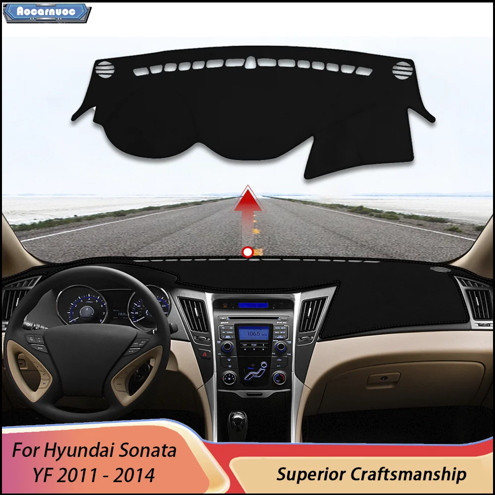 

UV-Protective Non-Slip Car Dashboard Mat & Foldable Sun Shield For Hyundai Sonata YF 2011 - 2014