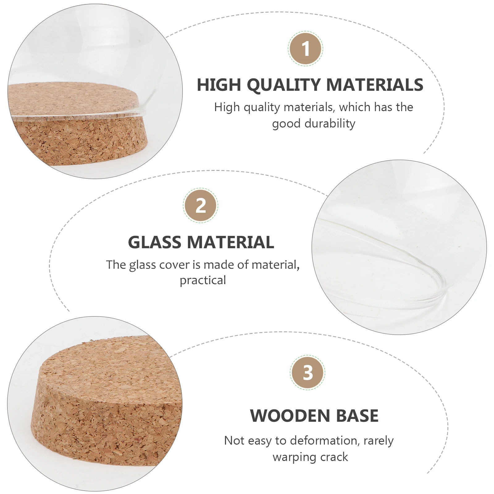 

2 шт., стеклянная крышка, декоративный контейнер, боросиликатная пылезащитная банка, витрина для хранения моделей цветов