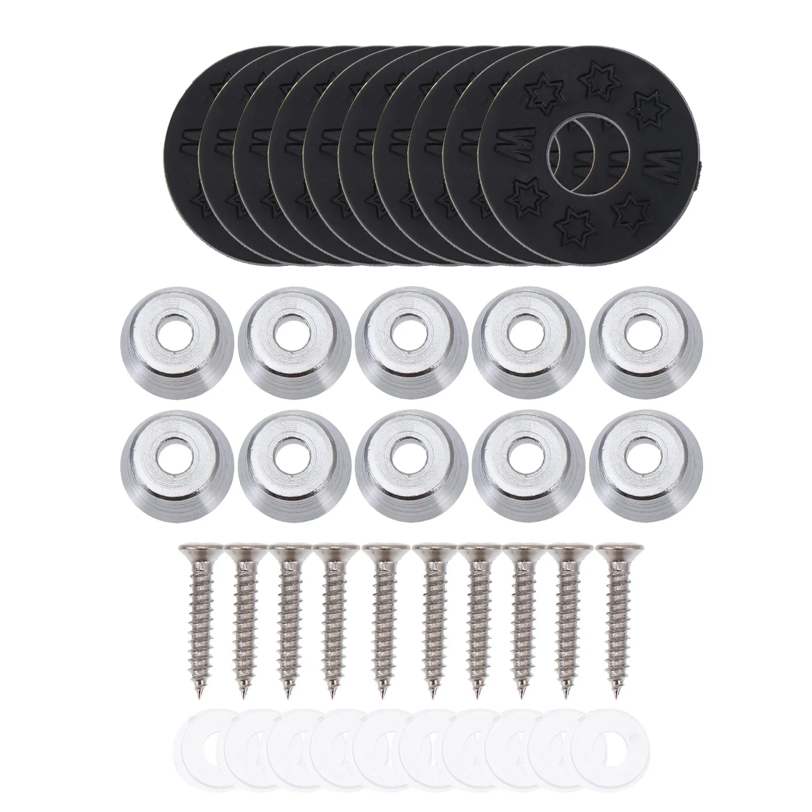 

10 Pcs Strap Buckle Tail Nail Anti-skid Button Guitar Anti-off Instrument Safe Lock Rubber