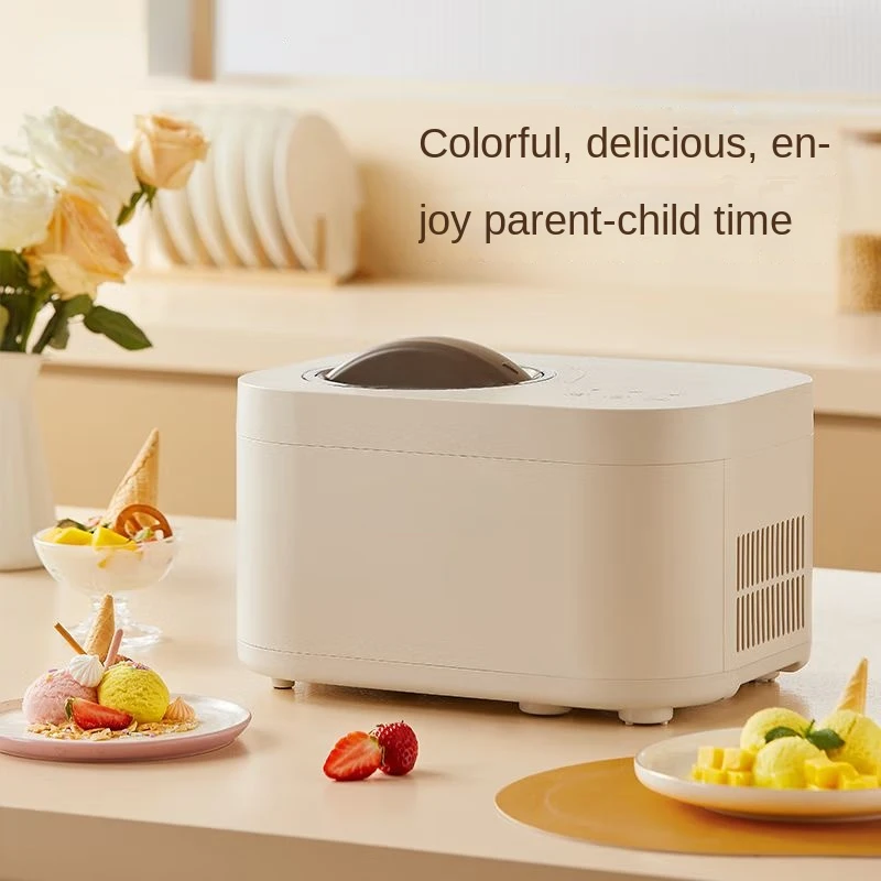 

Ice cream machine, household small fully automatic ice cream machine, compressor refrigeration, large capacity cone ice cream ma