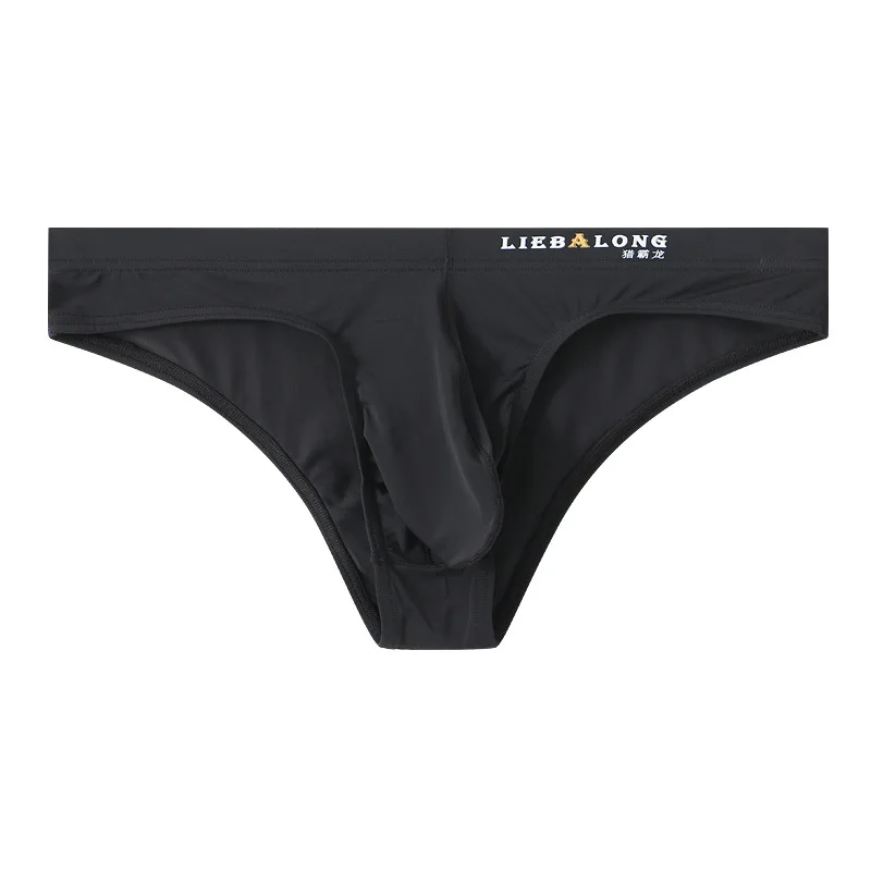 Injpowers-Sous-vêtements taille basse pour hommes, sac de glace doux, bikini sexy, culotte masculine, slips, zones intérieures, caleçons pour garçons