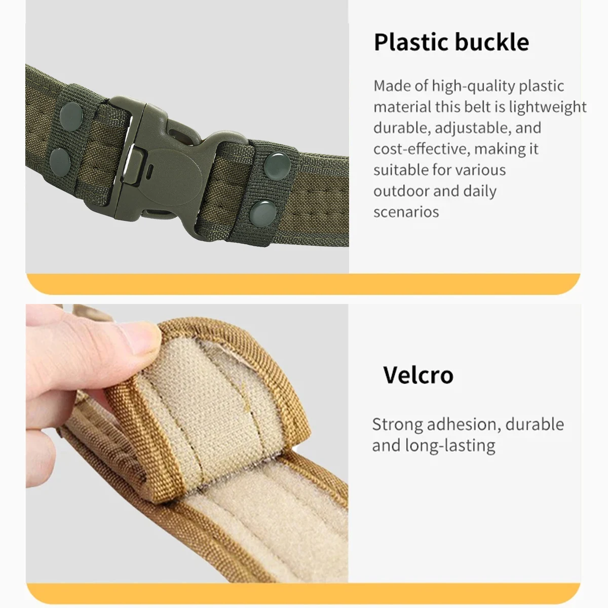 Mens Camouflage Combat Canvas Belts High Quality Quick Release Tactical Oxford Cloth Waistband Outdoor Hunting Nylon Work Belt