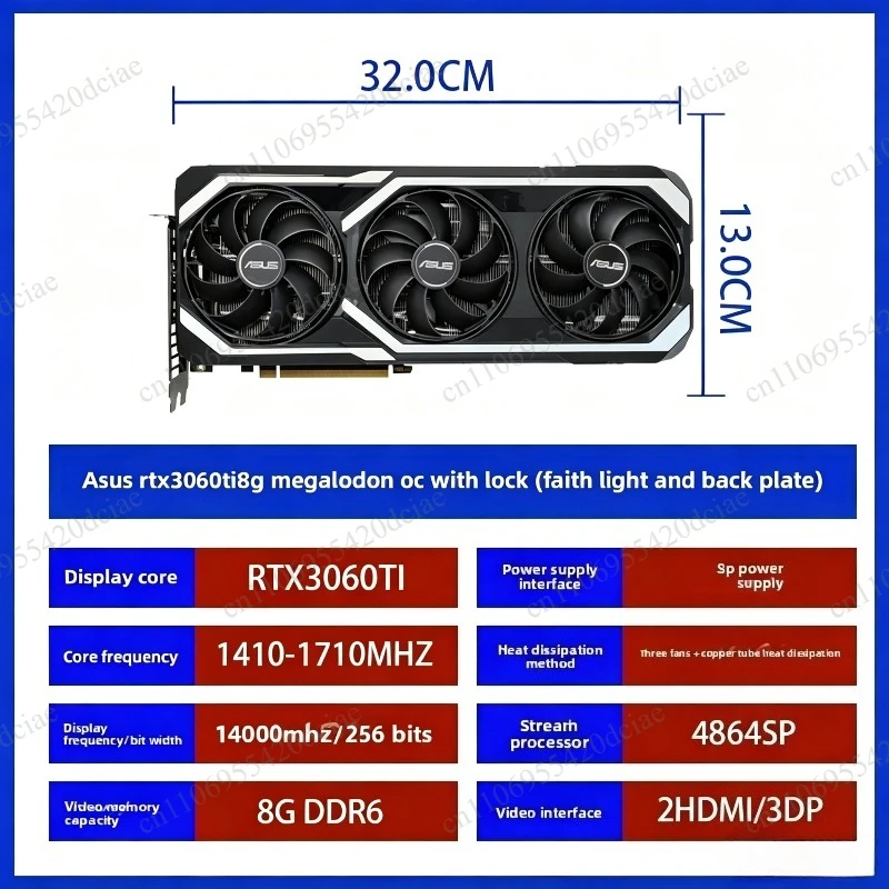 10G Computer Graphics Card 3070 3060 12G 1080 306TI 3080