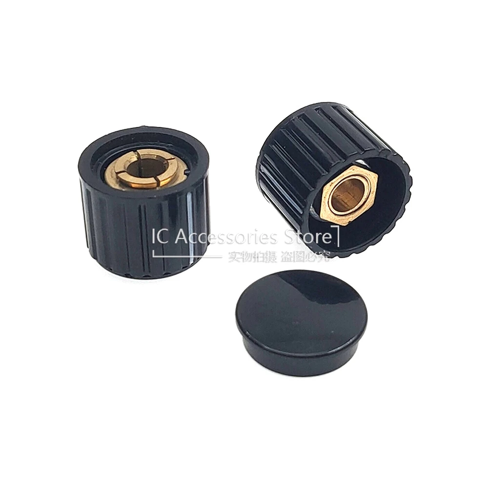5PCS KYZ20-16 Plastic Knob Cap Instrumentation Adjustment Cap Potentiometer Knob Cap Hole 6MM High Quality Copper Core