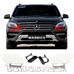 Headlight Washer Cover for 12-15 Mercedes-Benz ML GLE W166 X166 Fit 250 280 300 350 420 450 500 550 Headlamp Spray Nozzle