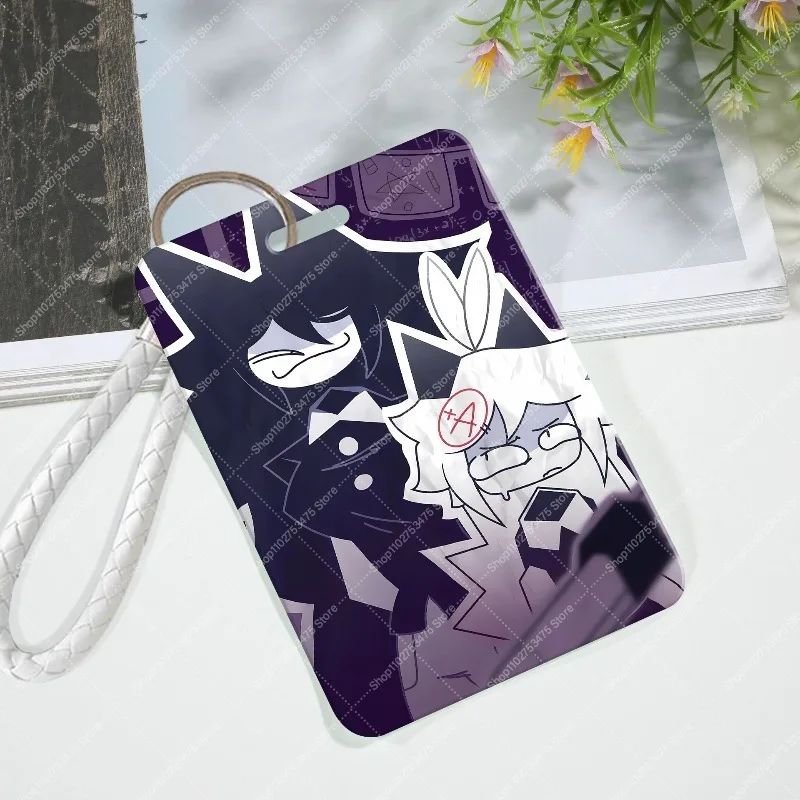Fundamental Paper Education Cartoon Plastic Card Cute Keyring Miss Circle Anime Luggage Tag Accessories Bag Ornament Keychain