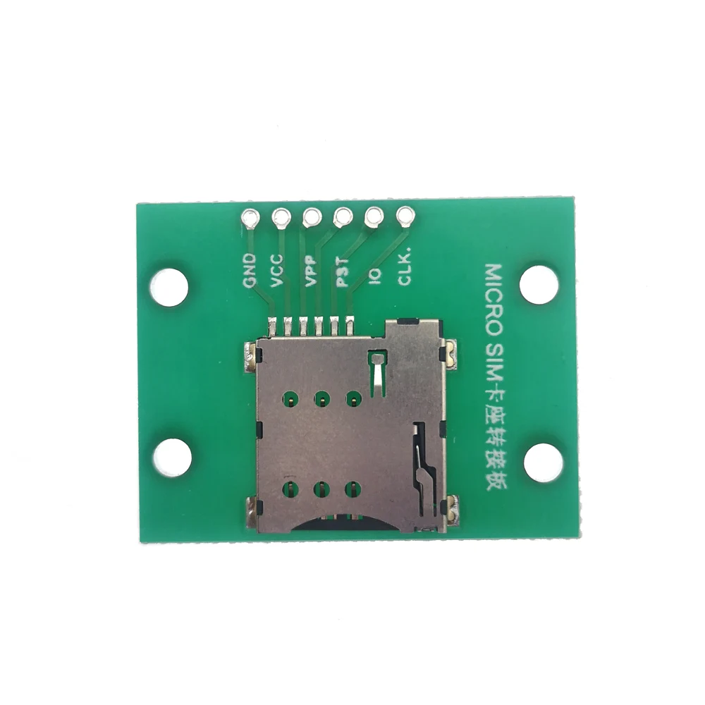 20 Stück 6-Pin Nano MICRO SIM-Kartenadapter-Platine Selbstelastisch 2,54 DIP Test-Schaltkreiskabel-Verbinder PCB Mit Kassetten-Board – Detail 9