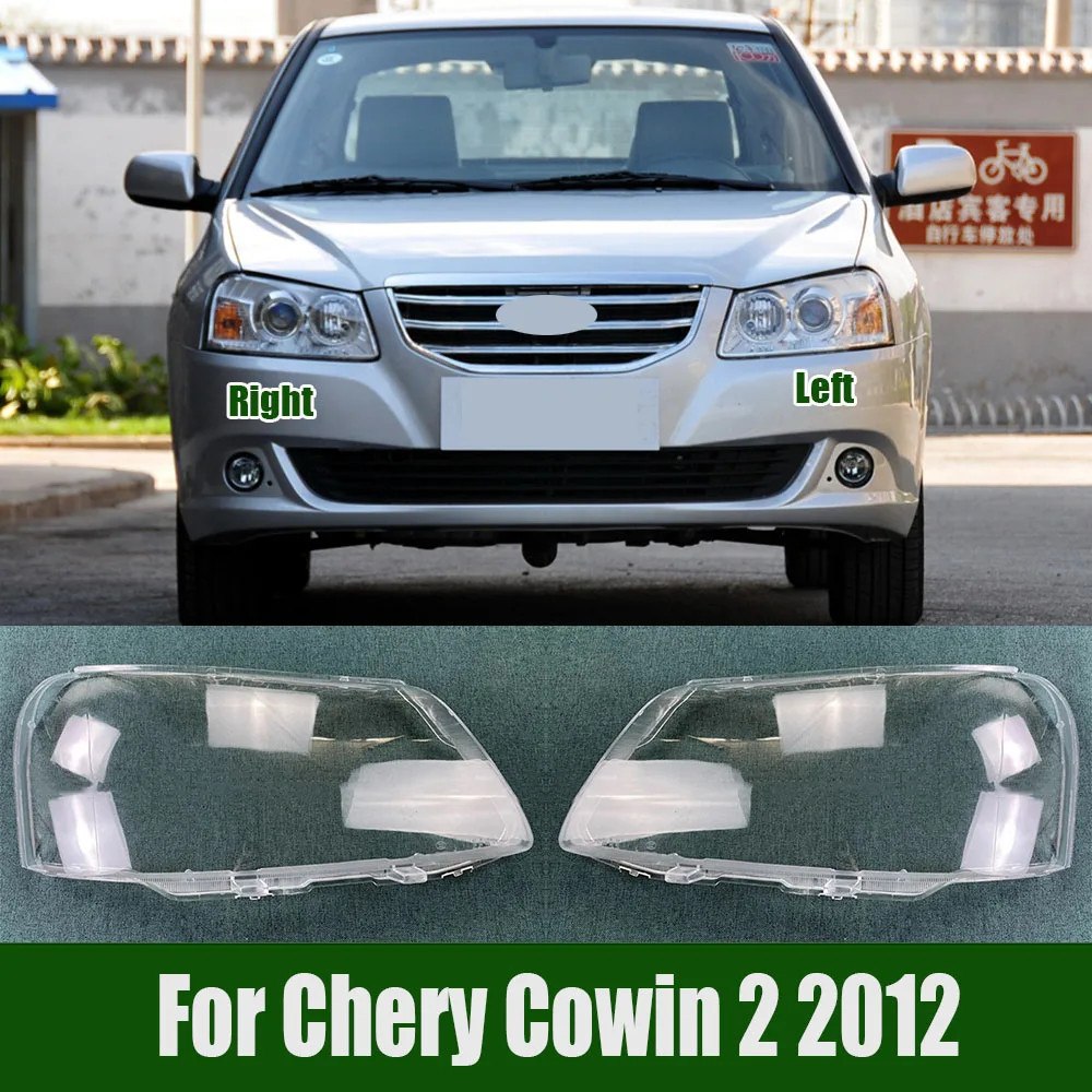 

For Chery Cowin 2 2012 Front Headlight Cover Transparent Lamp Shade Headlamp Shell Lens Plexiglass Replace Original Lampshade