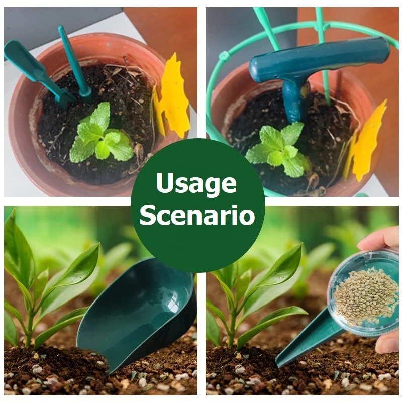 6PCS/set Garden Seeder Tool Plastic Household Garden Tool Set Seeding Transplanting Machine Soil Punch Cuttage Seedling Raising