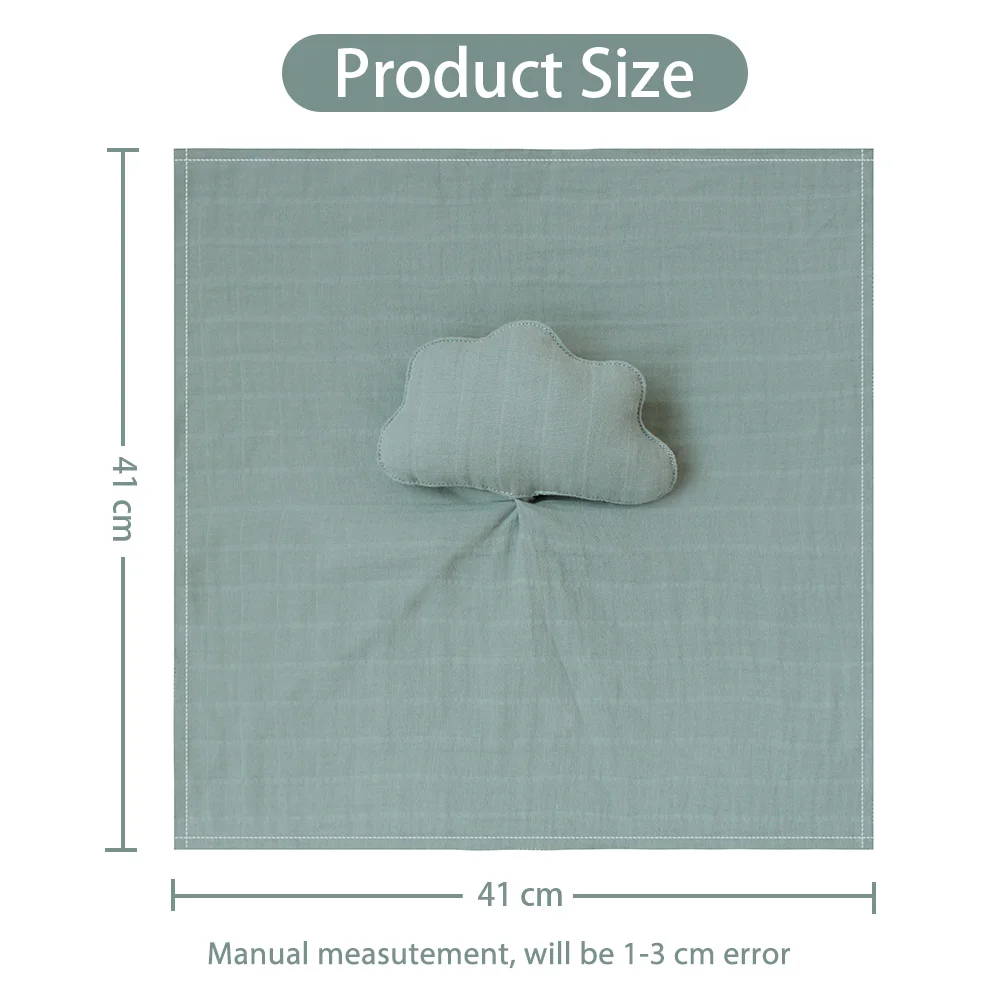 Organic Cotton Baby Born Muslin Gauze Infant Sleeping Doll Moon Star Shape Baby Comforter New Born Security Blanket