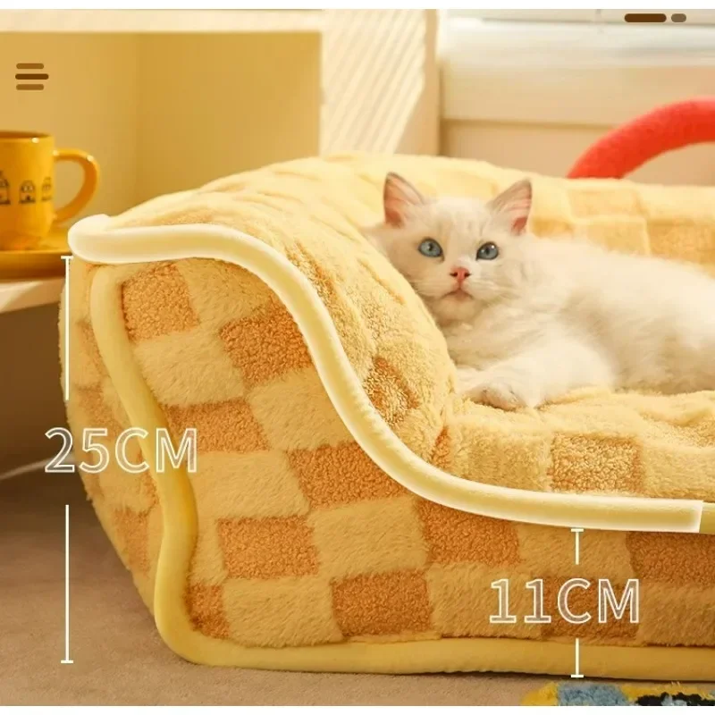 Cat Sofa Detachable Pet Sofa Bed Suitable for Small and Medium-Sized Dog and Cat Nests Soft Cat Pads Pet Beds Cat Accessories